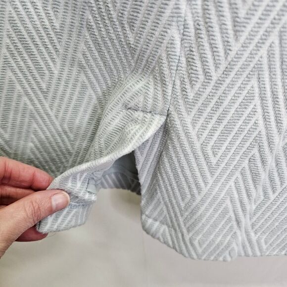 Banana Republic Blue Chevron Pencil Skirt Size 6 - Picture 10 of 11